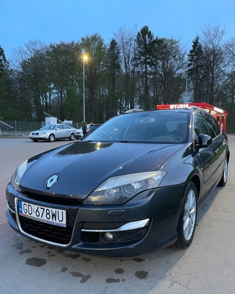 Renault Laguna cena 26900 przebieg: 198079, rok produkcji 2011 z Gdańsk małe 232